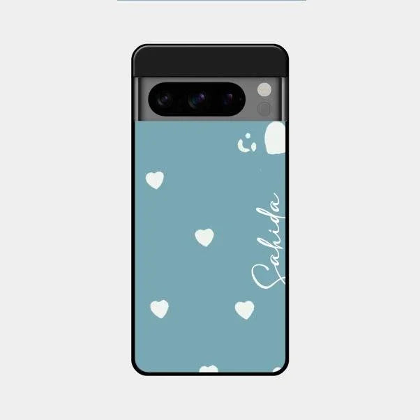 Be Loved Glossy Customised Metal Case Cover Sky Blue For Google Pixel 8 Pro 5G