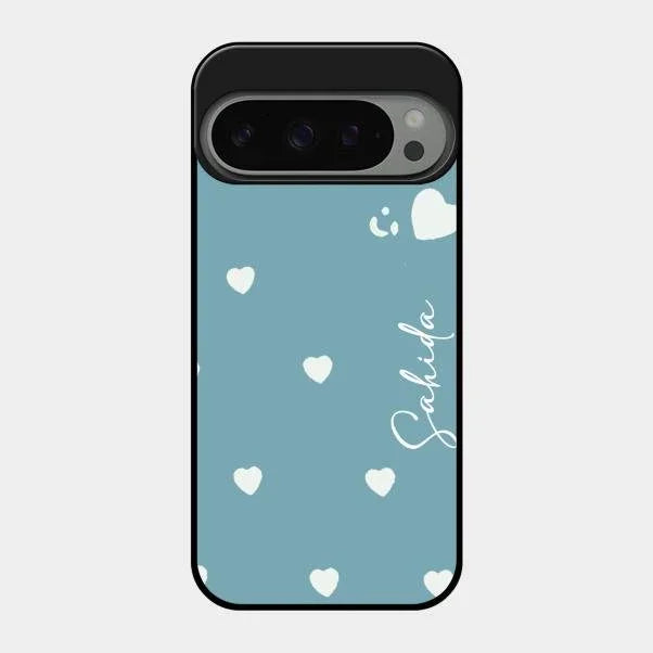 Be Loved Glossy Customised Metal Case Cover Sky Blue For Google Pixel 9 Pro 5G
