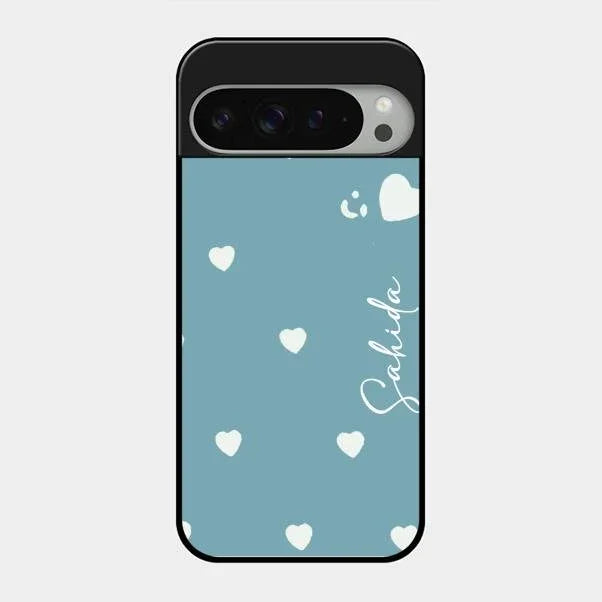 Be Loved Glossy Customised Metal Case Cover Sky Blue For Google Pixel 9 Pro Xl