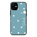 Be Loved Glossy Customised Metal Case Cover Sky Blue For iPhone 12 mini