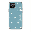 Be Loved Glossy Customised Metal Case Cover Sky Blue For iPhone 13