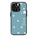 Be Loved Glossy Customised Metal Case Cover Sky Blue For iPhone 14 Pro