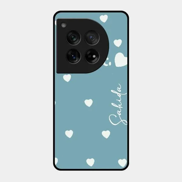Be Loved Glossy Customised Metal Case Cover Sky Blue For Oneplus 12 5G