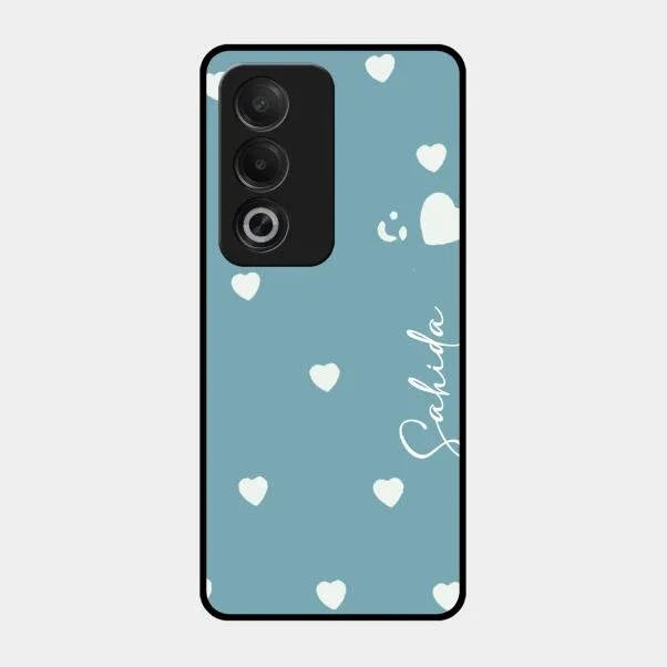 Be Loved Glossy Customised Metal Case Cover Sky Blue For Oppo A3 Pro 5G