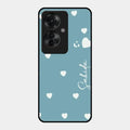 Be Loved Glossy Customised Metal Case Cover Sky Blue For Oppo F25 Pro 5G