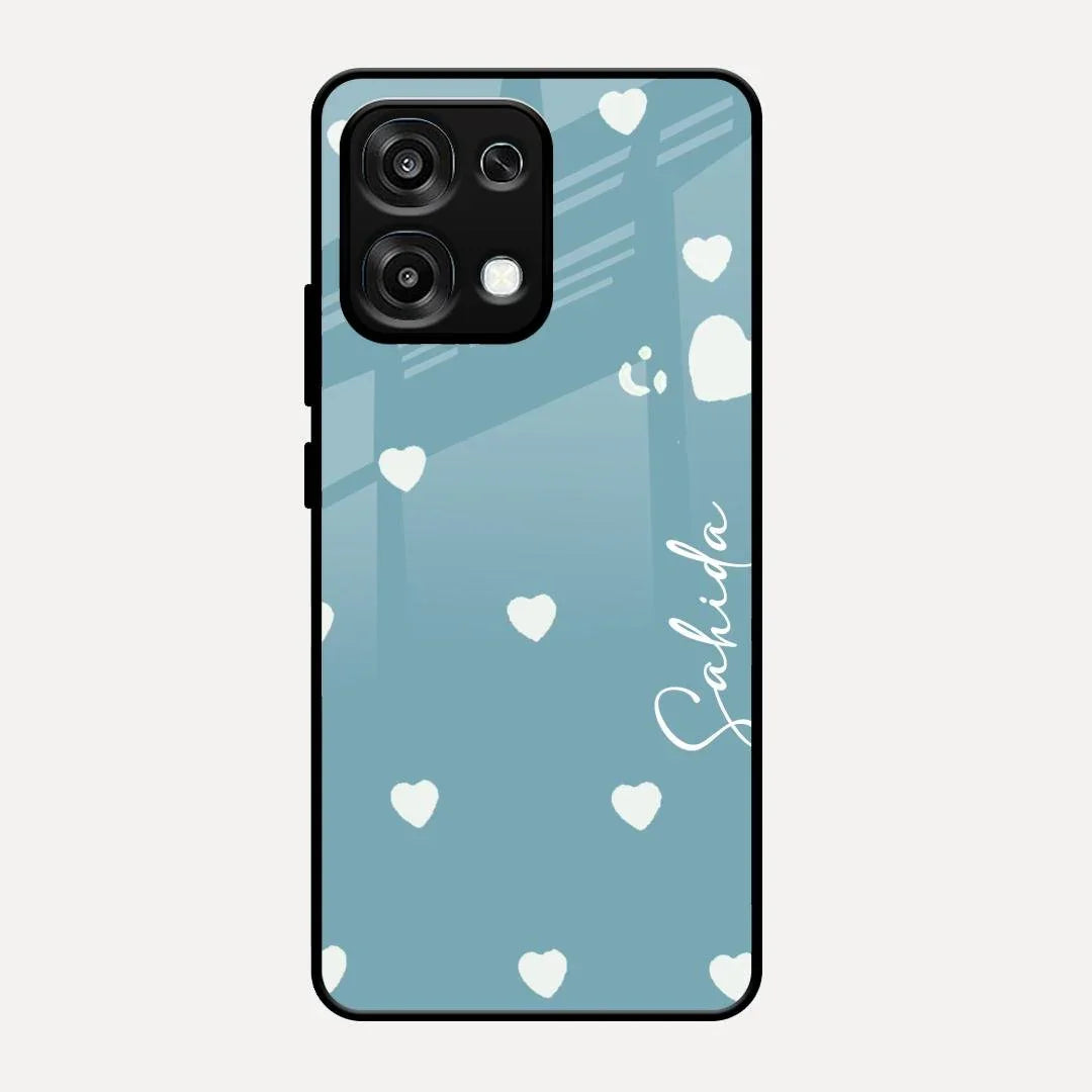 Be Loved Glossy Customised Metal Case Cover Sky Blue For Oppo F31 5G