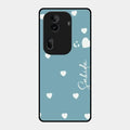 Be Loved Glossy Customised Metal Case Cover Sky Blue For Oppo Reno 11 Pro 5G