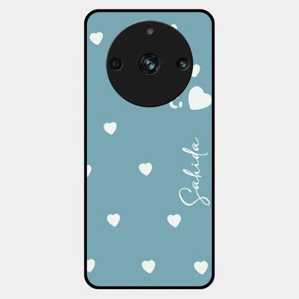 Be Loved Glossy Customised Metal Case Cover Sky Blue For Realme 11 Pro 5G