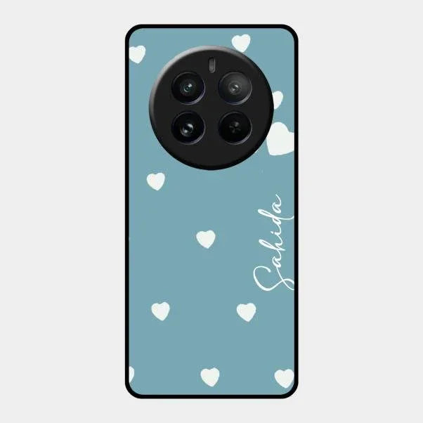 Be Loved Glossy Customised Metal Case Cover Sky Blue For Realme 12 Pro Plus 5G