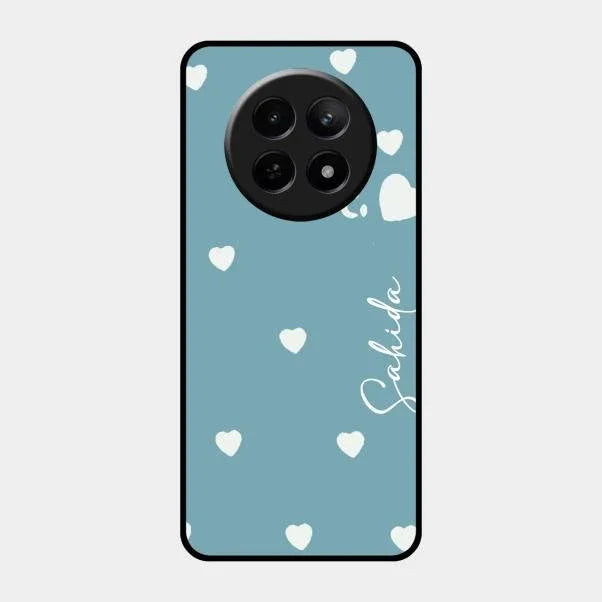 Be Loved Glossy Customised Metal Case Cover Sky Blue For Realme 12X 5G