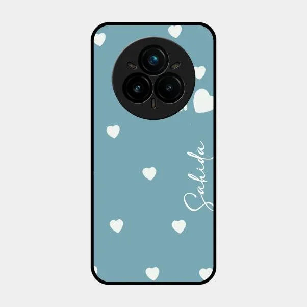 Be Loved Glossy Customised Metal Case Cover Sky Blue For Realme 14 Pro 5G