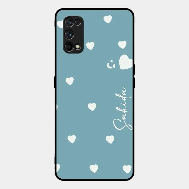 Be Loved Glossy Customised Metal Case Cover Sky Blue For Realme 7 Pro