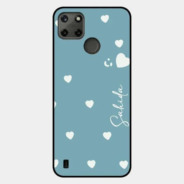 Be Loved Glossy Customised Metal Case Cover Sky Blue For Realme C21Y