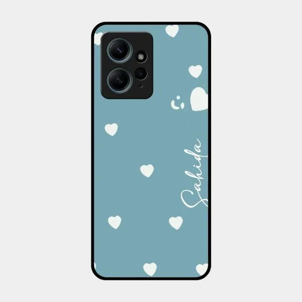 Be Loved Glossy Customised Metal Case Cover Sky Blue For Redmi Note 12 4G