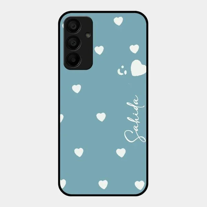 Be Loved Glossy Customised Metal Case Cover Sky Blue For Samsung Galaxy M15 5G