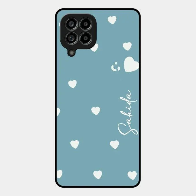 Be Loved Glossy Customised Metal Case Cover Sky Blue For Samsung Galaxy M53 5G