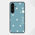 Be Loved Glossy Customised Metal Case Cover Sky Blue For Samsung Galaxy S25 FE 5G