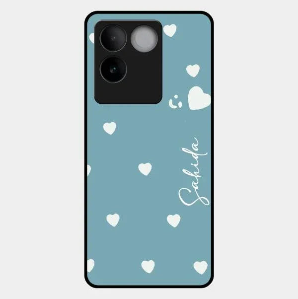 Be Loved Glossy Customised Metal Case Cover Sky Blue For Vivo T2 Pro 5G