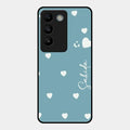 Be Loved Glossy Customised Metal Case Cover Sky Blue For Vivo T3 5G