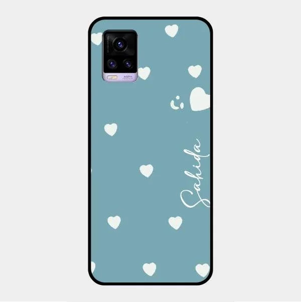 Be Loved Glossy Customised Metal Case Cover Sky Blue For Vivo V20
