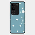 Be Loved Glossy Customised Metal Case Cover Sky Blue For Vivo V29 Pro 5G