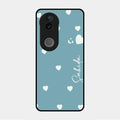 Be Loved Glossy Customised Metal Case Cover Sky Blue For Vivo V50E 5G