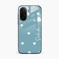 Be Loved Glossy Customised Metal Case Cover Sky Blue For Vivo V60e 5G
