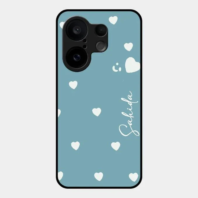 Be Loved Glossy Customised Metal Case Cover Sky Blue For Vivo X200 Fe 5G