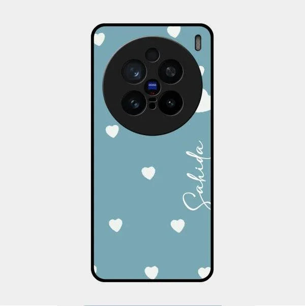 Be Loved Glossy Customised Metal Case Cover Sky Blue For Vivo X200 Pro 5G