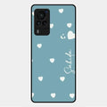 Be Loved Glossy Customised Metal Case Cover Sky Blue For Vivo X60 Pro 5G