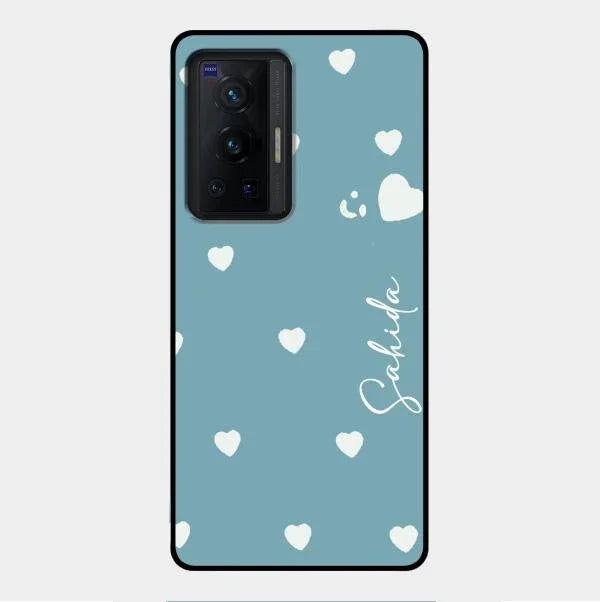 Be Loved Glossy Customised Metal Case Cover Sky Blue For Vivo X70 Pro 5G