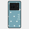 Be Loved Glossy Customised Metal Case Cover Sky Blue For Vivo X80 5G