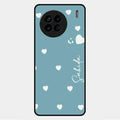 Be Loved Glossy Customised Metal Case Cover Sky Blue For Vivo X90 5G