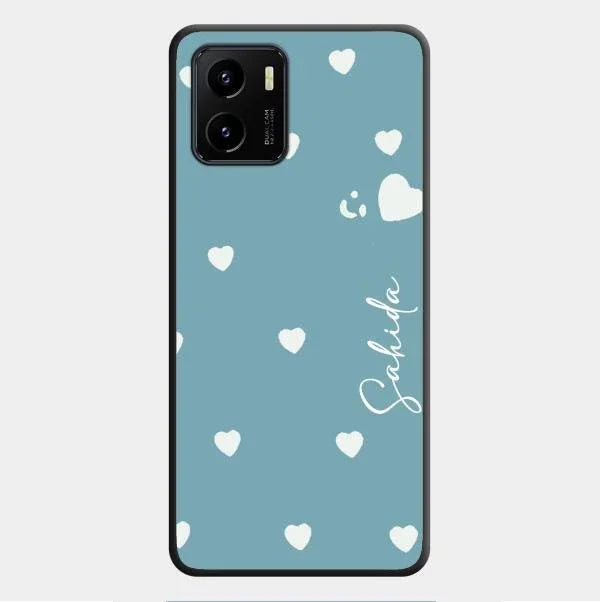 Be Loved Glossy Customised Metal Case Cover Sky Blue For Vivo Y01