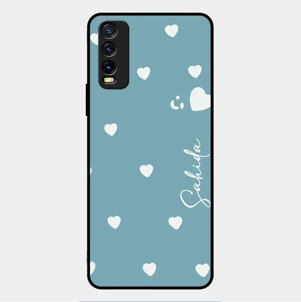 Be Loved Glossy Customised Metal Case Cover Sky Blue For Vivo Y20T