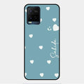 Be Loved Glossy Customised Metal Case Cover Sky Blue For Vivo Y21