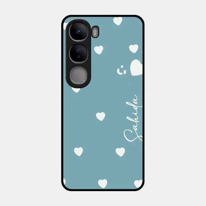 Be Loved Glossy Customised Metal Case Cover Sky Blue For Vivo Y300 5G