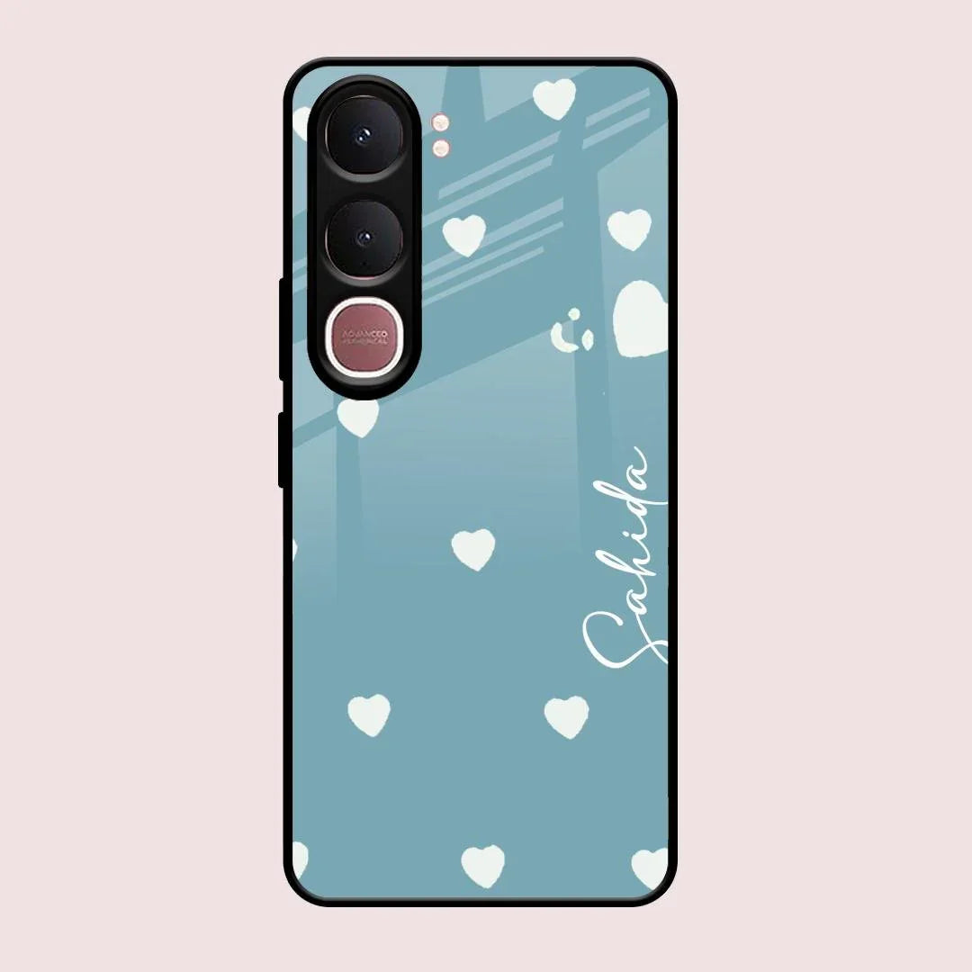 Be Loved Glossy Customised Metal Case Cover Sky Blue For Vivo Y31 5G