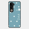 Be Loved Glossy Customised Metal Case Cover Sky Blue For Vivo Y400 5G