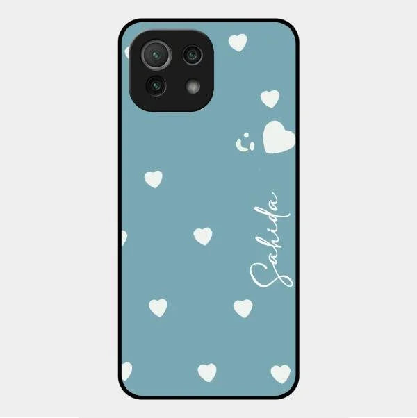 Be Loved Glossy Customised Metal Case Cover Sky Blue For Xiaomi Mi 11 Lite