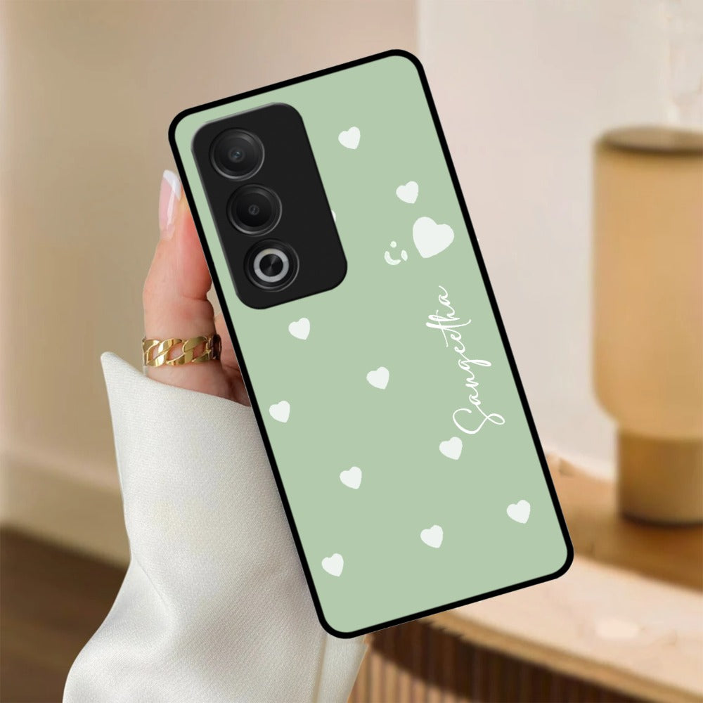 Be Loved Glossy Customized Metal Case Cover Mint Green For Oppo