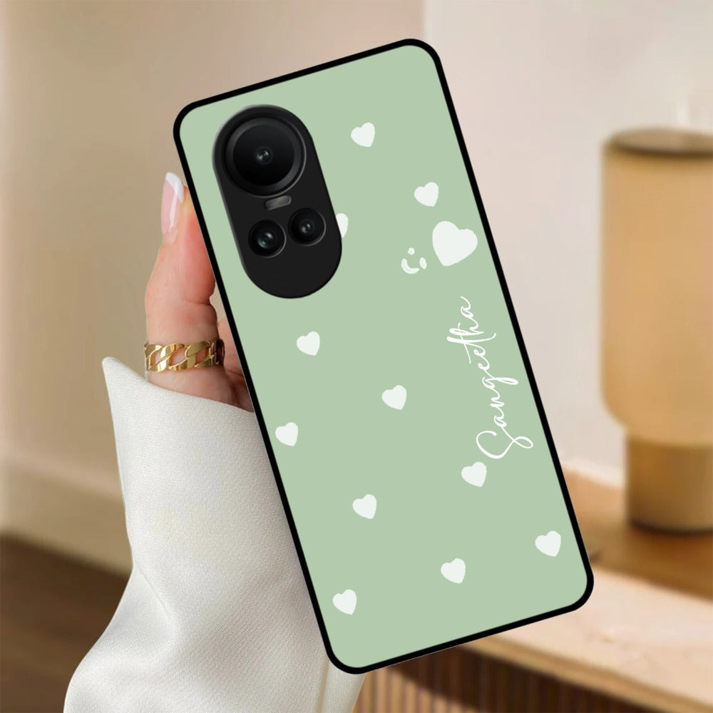 Be Loved Glossy Customized Metal Case Cover Mint Green For Oppo