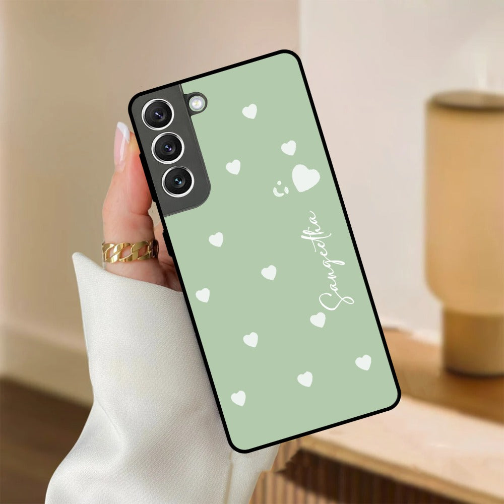 Be Loved Glossy Customized Metal Case Cover Mint Green For Samsung