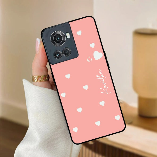 Be Loved Glossy Customized Metal Case Cover Peach For OnePlus