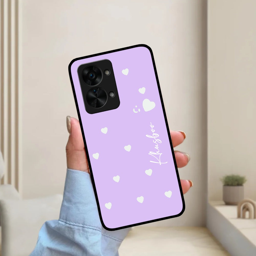 Be Loved Glossy Customized Metal Case Cover Purple For OnePlus