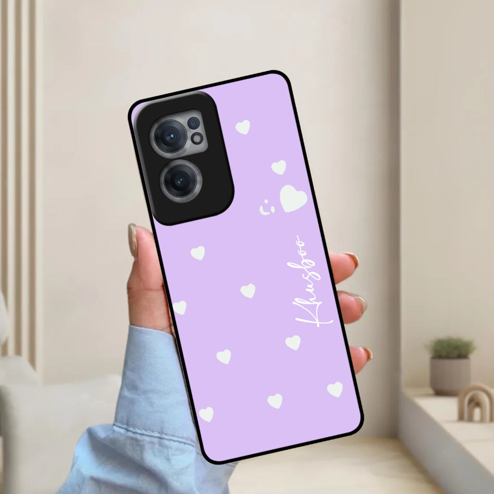 Be Loved Glossy Customized Metal Case Cover Purple For OnePlus