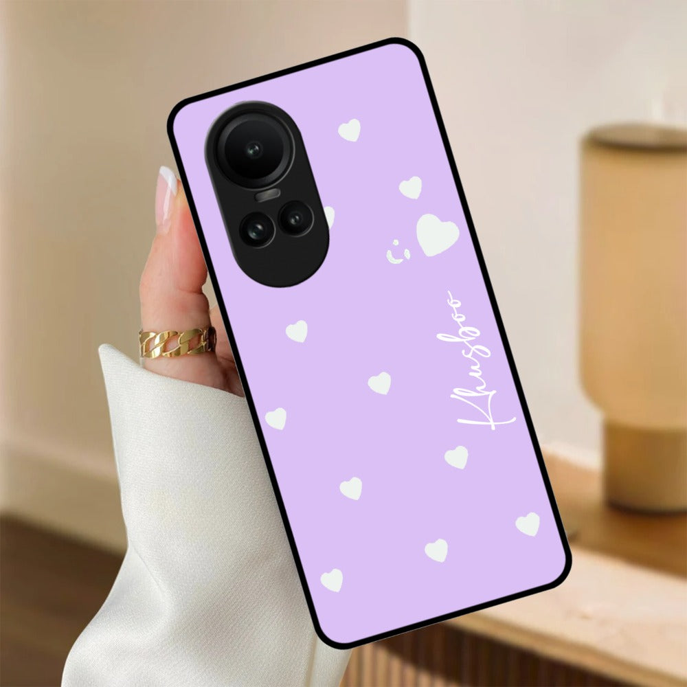 Be Loved Glossy Customized Metal Case Cover Purple For Oppo