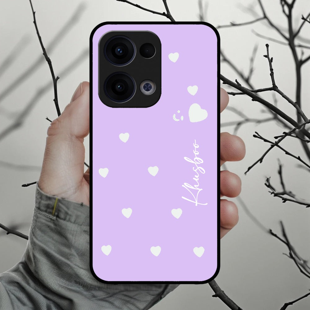 Be Loved Glossy Customized Metal Case Cover Purple For Oppo