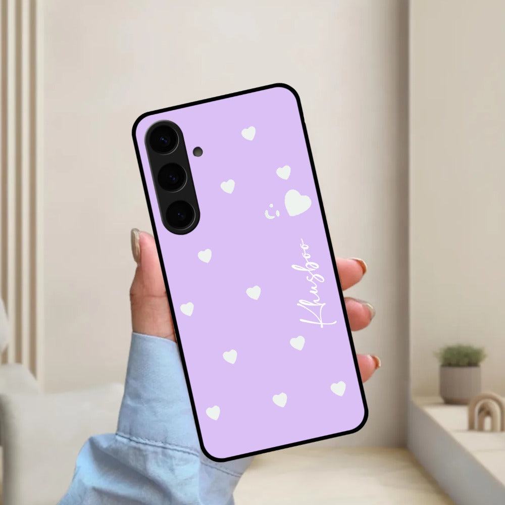 Be Loved Glossy Customized Metal Case Cover Purple For Samsung