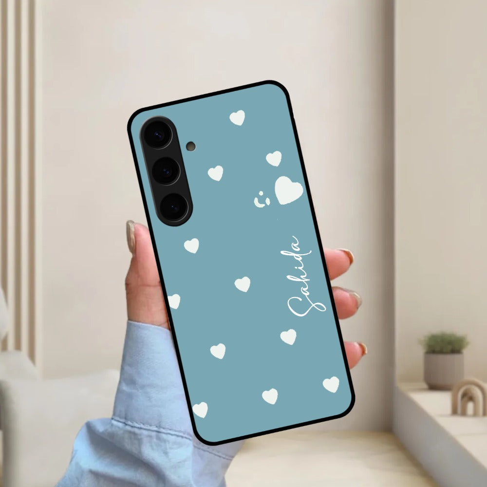 Be Loved Glossy Customized Metal Case Cover Sky Blue For Samsung